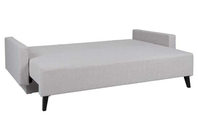 Oviedo 3-personers Sovesofa med Opbevaring 95x215 cm i Stof - Grå - Møbler - Sofaer - Sovesofaer