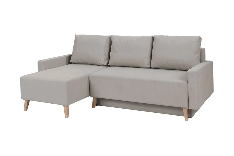 Oviedo Sovesofa med diva 225x140x88 cm, Grå