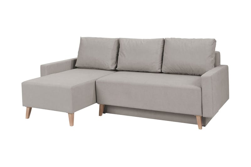 Oviedo Sovesofa med diva 225x140x88 cm, Grå
