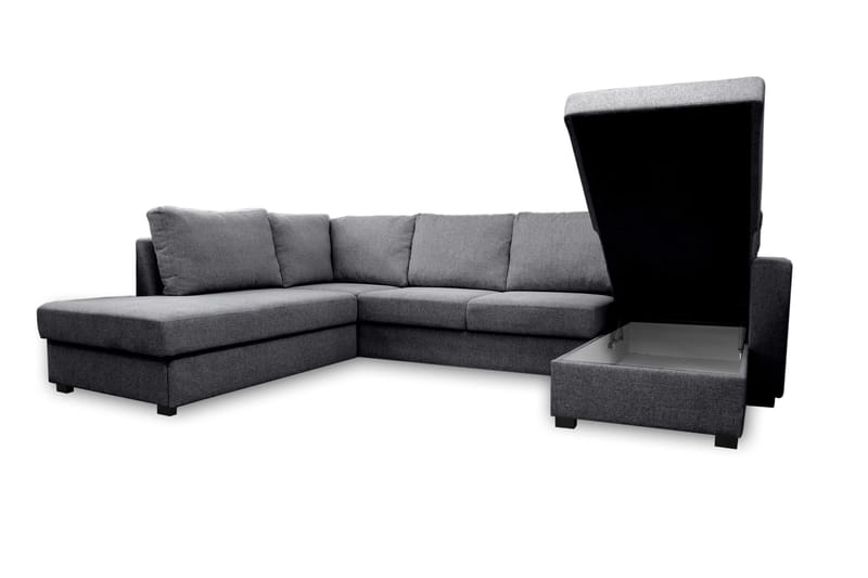 Paris U-Sovesofa Venstre - Grå - Møbler - Sofaer - Sovesofaer