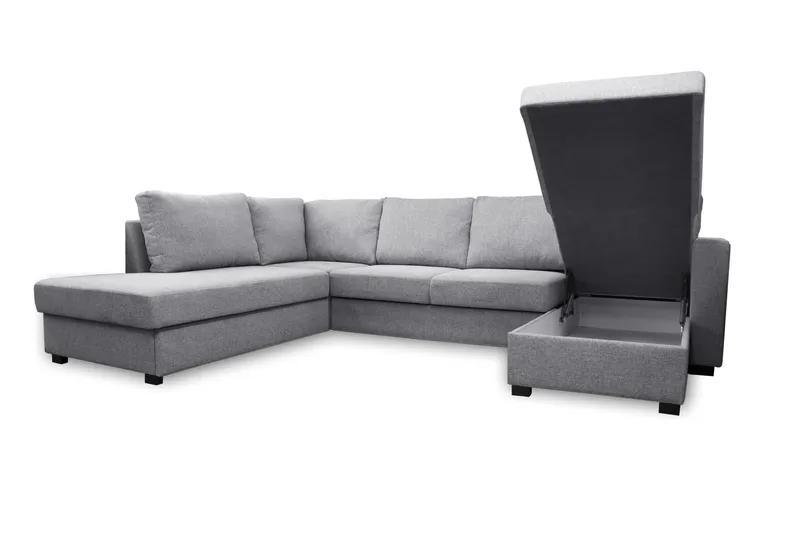 Paris U-Sovesofa Venstre - Lysegrå - Møbler - Sofaer - Sovesofaer