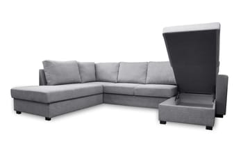 Paris U-Sovesofa Venstre - Lysegrå - Møbler - Sofaer - Sovesofaer