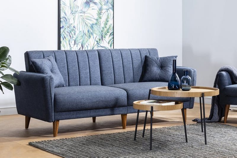 Pattyn 3-pers. Sovesofa - Mørkeblå - Møbler - Sofaer - Sovesofaer