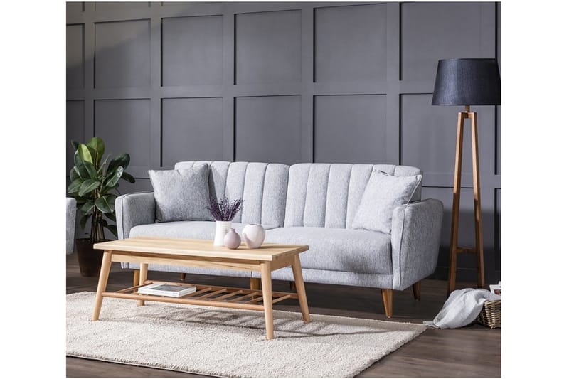 Pattyn 3-pers. Sovesofa - Grå - Møbler - Sofaer - Sovesofaer