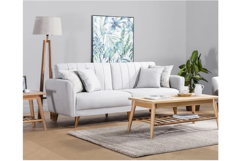 Pattyn 3-pers. Sovesofa - Beige - Møbler - Sofaer - Sovesofaer