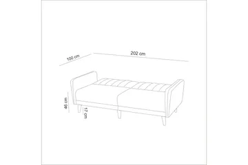 Pattyn 3-pers. Sovesofa - Mørkeblå - Møbler - Sofaer - Sovesofaer