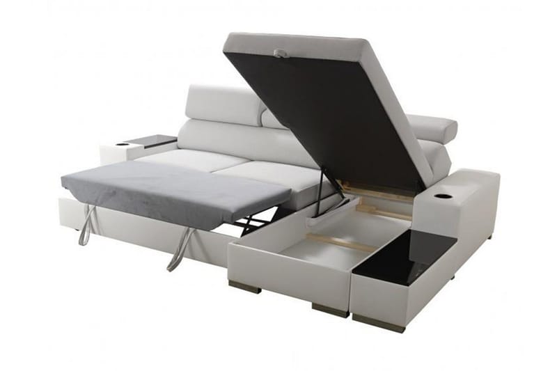 Pereso Hjørnesofa Venstre - Grå - Møbler - Sofaer - Sovesofaer