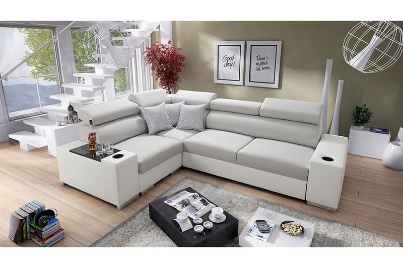 Perseo Sovesofa med diva 282x205x95 cm - Møbler - Sofaer - Sovesofaer