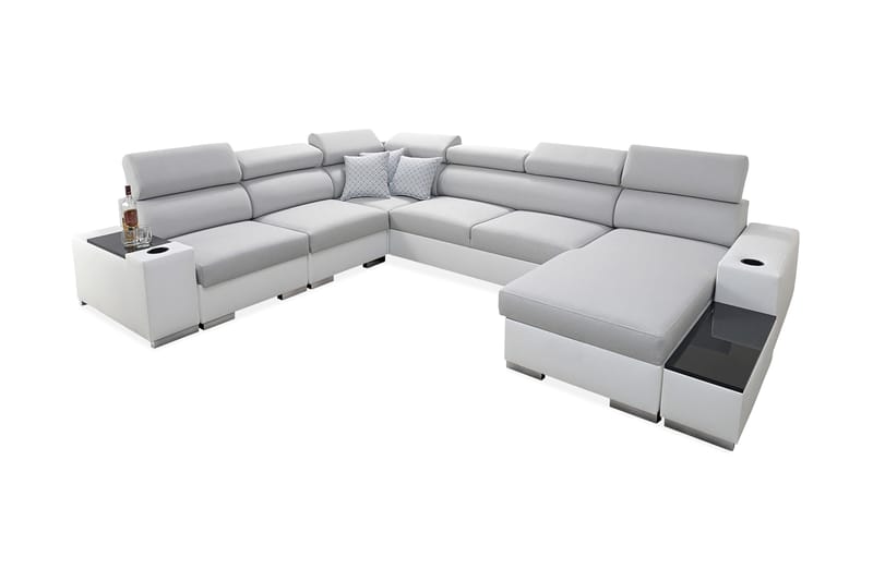 Perseo Sovesofa med diva 358x282x95 cm - Sovesofaer - Sovesofa chaiselong