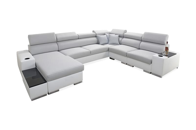 Perseo Sovesofa med diva 358x282x95 cm - Sovesofaer - Sovesofa chaiselong