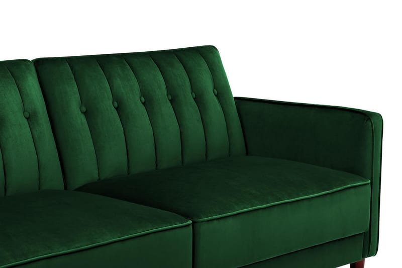 Pin Tuftet 2-personers Sovesofa Velour/Grøn - Dorel Home - Møbler - Sofaer - Sovesofaer