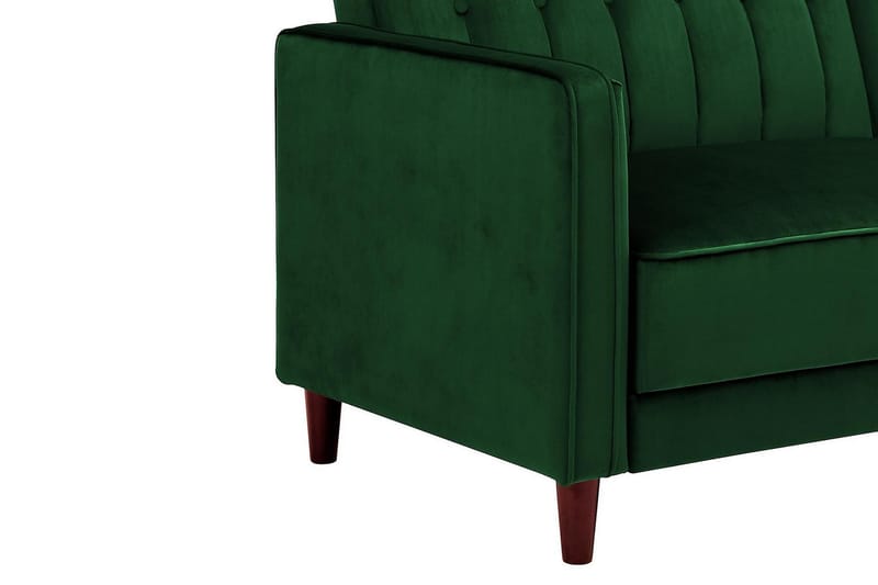 Pin Tuftet 2-personers Sovesofa Velour/Grøn - Dorel Home - Møbler - Sofaer - Sovesofaer