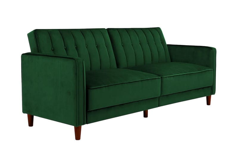 Pin Tuftet 2-personers Sovesofa Velour/Grøn - Dorel Home - Møbler - Sofaer - Sovesofaer
