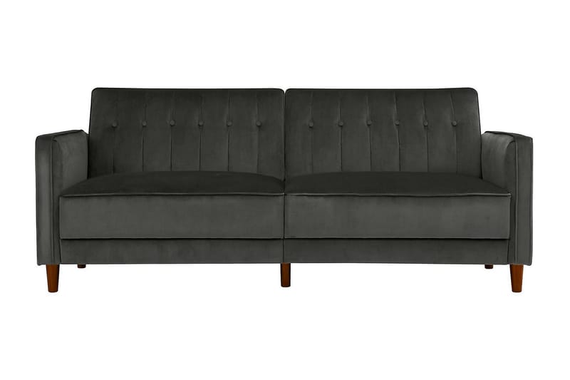 Pin Tuftet 2-personers Sovesofa Velour/Grå - Dorel Home - Sovesofaer - 2 personers sovesofa - Velour sofaer