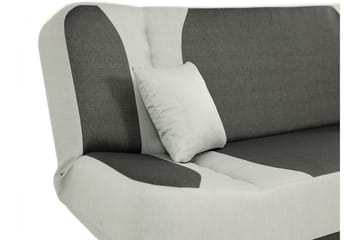 Pinto 3-personers Rektangulær Sovesofa i Stof - Rød|Sort - Møbler - Sofaer - Sovesofaer