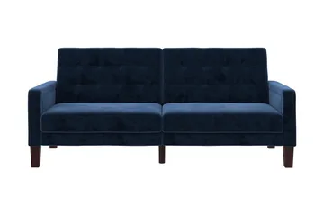 Porter 2-personers Sovesofa Velour/Blå - Dorel Home - Møbler - Sofaer - Sovesofaer - 2 personers sovesofa