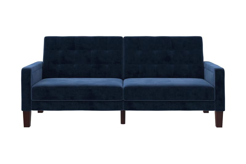 Porter 2-personers Sovesofa Velour/Blå - Dorel Home - Sovesofaer - 2 personers sovesofa - Velour sofaer