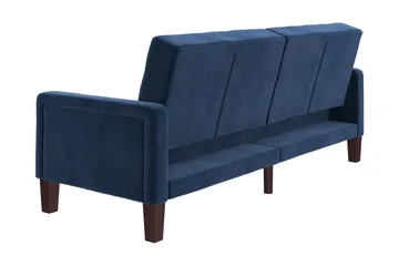 Porter 2-personers Sovesofa Velour/Blå - Dorel Home - Møbler - Sofaer - Sovesofaer - 2 personers sovesofa