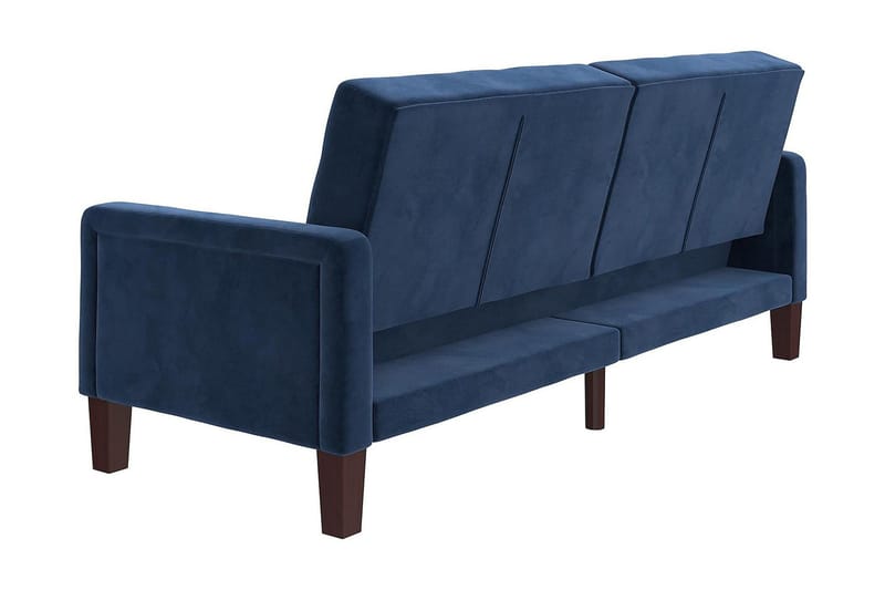 Porter 2-personers Sovesofa Velour/Blå - Dorel Home - Møbler - Sofaer - Sovesofaer - Bred sovesofa