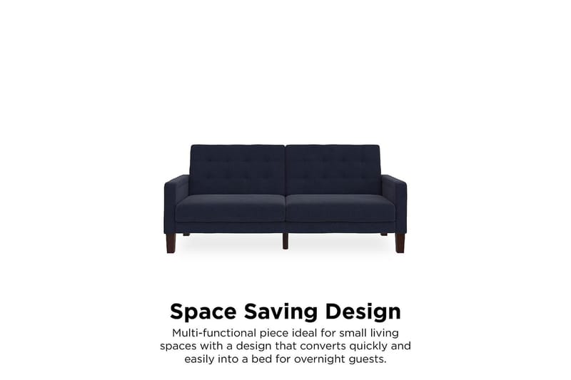 Porter 2-personers Sovesofa Linnedblå - Dorel Home - Møbler - Sofaer - Sovesofaer - Bred sovesofa