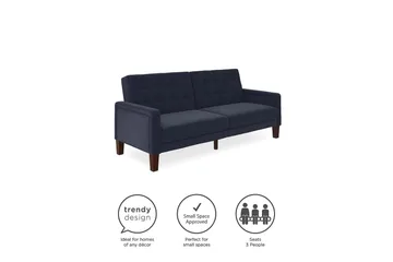 Porter 2-personers Sovesofa Linnedblå - Dorel Home - Møbler - Sofaer - Sovesofaer - 2 personers sovesofa