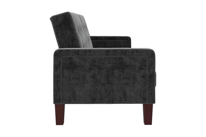 Porter 2-personers Sovesofa Velour/Grå - Dorel Home - Møbler - Sofaer - Sovesofaer - Bred sovesofa