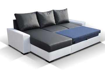 Portomouro sovesofa med divan - Beige/Brun - Møbler - Sofaer - Sovesofaer