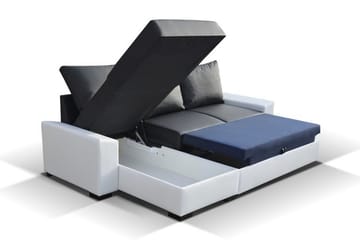 Portomouro sovesofa med divan - Beige/Brun - Møbler - Sofaer - Sovesofaer