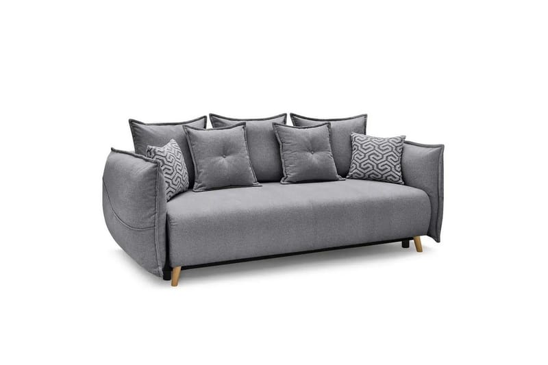 Puffin Sovesofa 3-personers - Grå - Møbler - Sofaer - Sovesofaer
