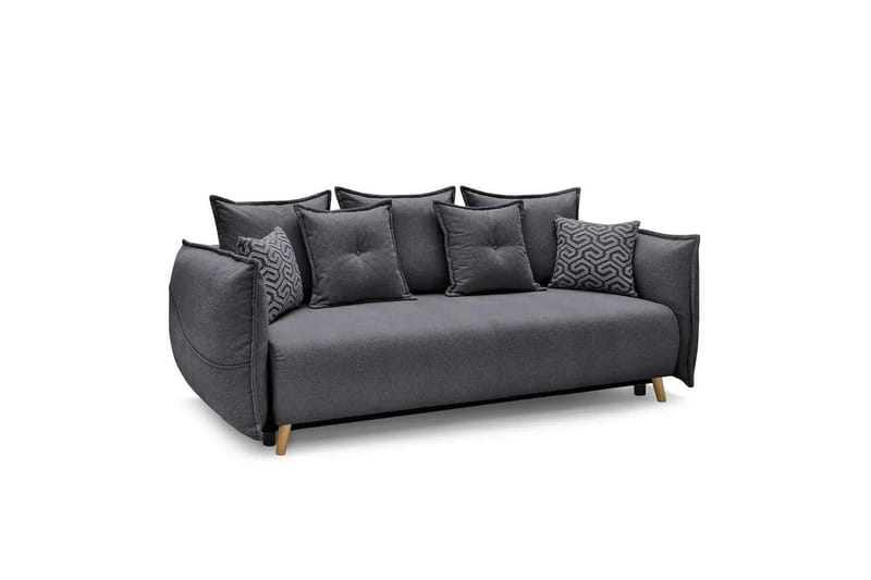 Puffin Sovesofa 3-personers - Antracit - Møbler - Sofaer - Sovesofaer