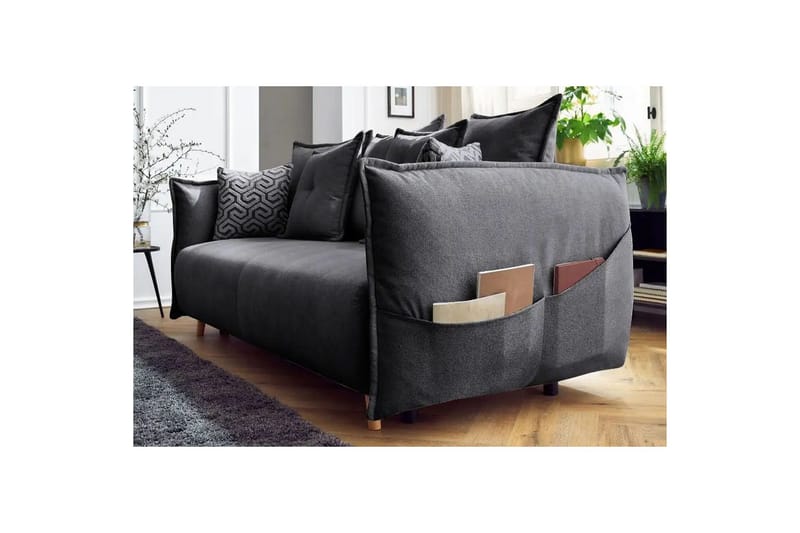 Puffin Sovesofa 3-personers - Antracit - Møbler - Sofaer - Sovesofaer