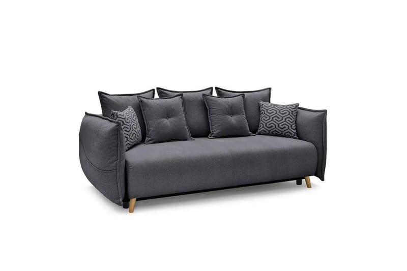 Puffin Sovesofa 3-personers - Antracit - Møbler - Sofaer - Sovesofaer