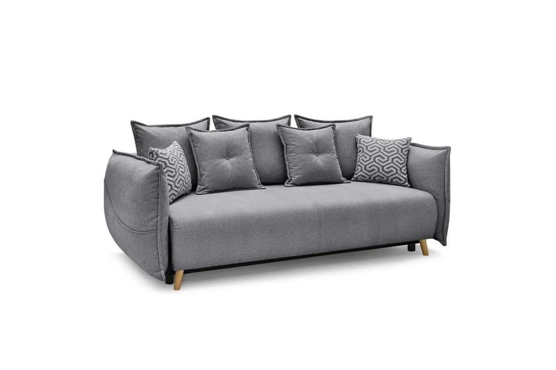Puffin Sovesofa 3-personers - Grå - Møbler - Sofaer - Sovesofaer