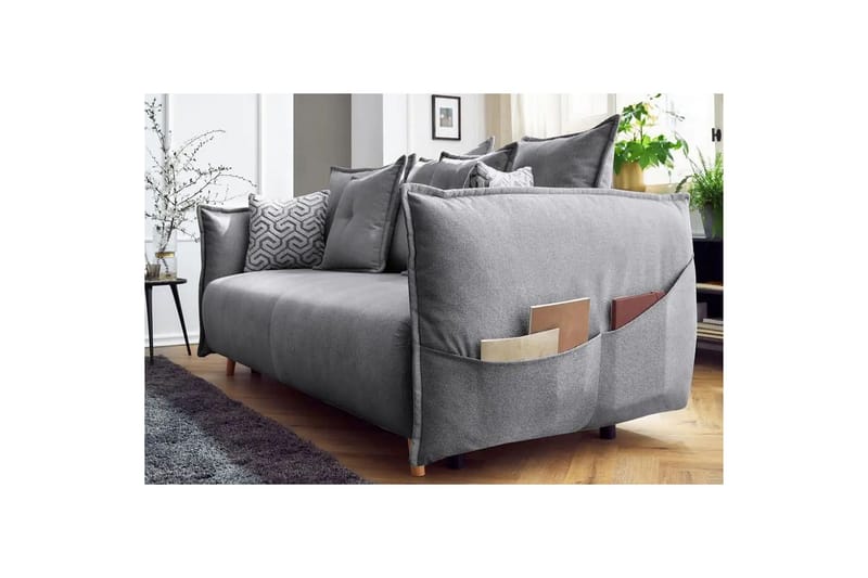 Puffin Sovesofa 3-personers - Grå - Møbler - Sofaer - Sovesofaer