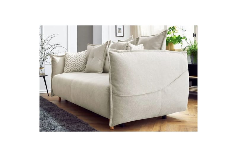 Puffin Sovesofa 3-personers - Cremehvid - Møbler - Sofaer - Sovesofaer