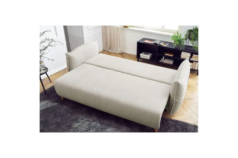 Puffin Sovesofa 3-personers - Cremehvid - Møbler - Sofaer - Sovesofaer