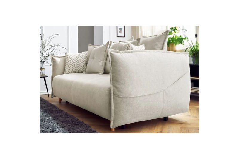 Puffin Sovesofa 3-personers - Cremehvid - Møbler - Sofaer - Sovesofaer