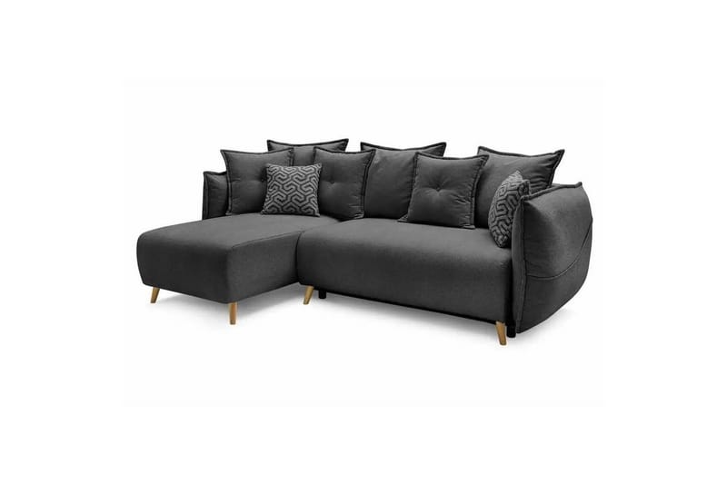 Puffin Sovesofa med divan 3-personers, Antracit