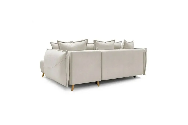 Puffin Sovesofa med divan 3-personers - Cremehvid - Møbler - Sofaer - Sovesofaer