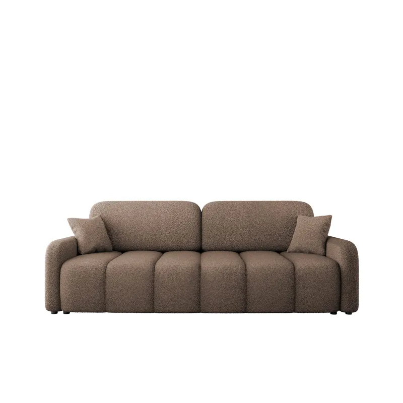 Quarlos 3-personers sovesofa med opbevaring, Brun