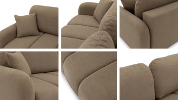 Quarlos 3-personers sovesofa med opbevaring - Mørk beige - Møbler - Sofaer - Sovesofaer