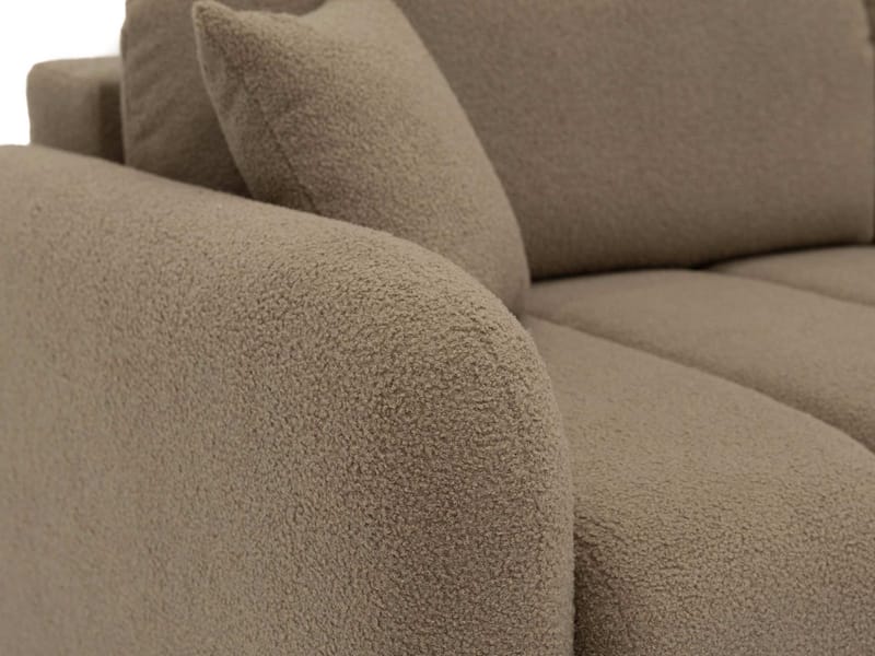 Quarlos 3-personers sovesofa med opbevaring - Mørk beige - Møbler - Sofaer - Sovesofaer