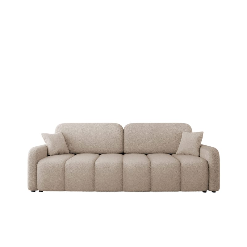 Quarlos 3-personers sovesofa med opbevaring, Mørk beige