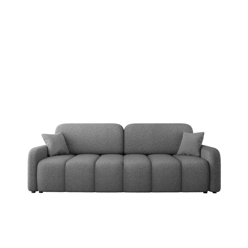 Quarlos 3-personers sovesofa med opbevaring, Grå