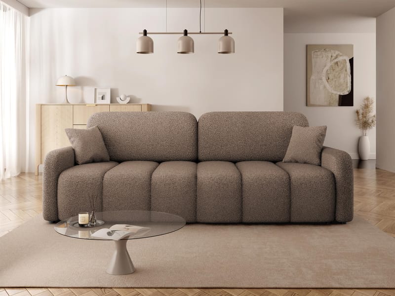 Quarlos 3-personers sovesofa med opbevaring - Brun - Møbler - Sofaer - Sovesofaer