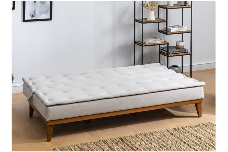 Raguel 3-pers. Sovesofa - Beige - Møbler - Sofaer - Sovesofaer