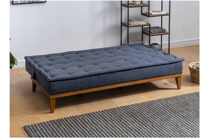 Raguel 3-pers. Sovesofa - Mørkeblå - Møbler - Sofaer - Sovesofaer