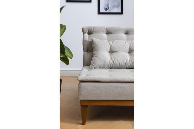Raguel 3-pers. Sovesofa - Beige - Møbler - Sofaer - Sovesofaer
