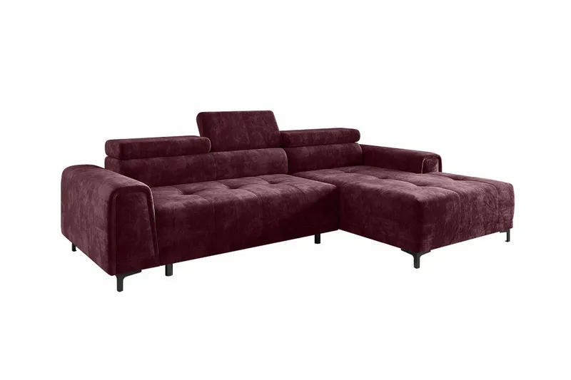Rathkeale 3-sits Hörnbäddsoffa Dark purple, undefined