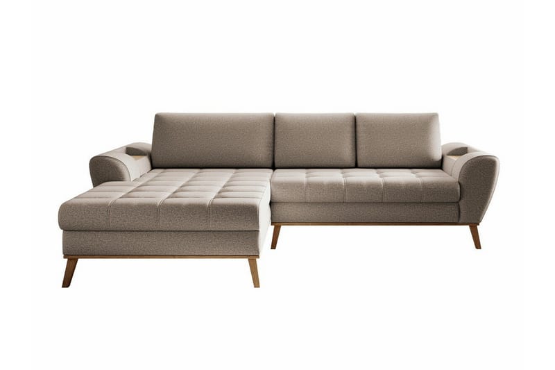 Rathkeale 3-personers Hjørnesofa - Beige - Sovesofaer - Hjørnesovesofa